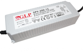 Zasilacz LED 12V 192W 16A hermetyczny IP67 GPV-200-12