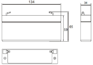 Akumulator AGM 6V 3.4Ah bezobsługowy bateria MWS 3.4-6