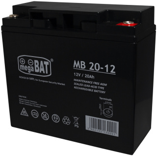 Akumulator AGM 12V 20Ah bezobsługowy bateria MB 20-12