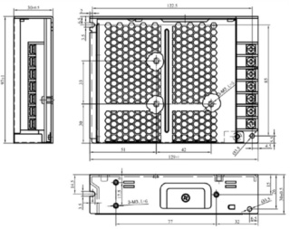 Zasilacz modułowy 24V 100W 4.2A siatkowy POS-100-24-C2