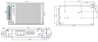 Zasilacz modułowy 5V 110W 22A siatkowy POS-150-5-C2