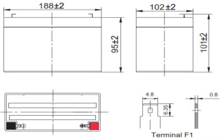 Akumulator AGM 24V 7Ah bezobsługowy bateria MB 7-24