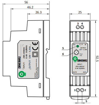 Zasilacz LED 12V 15W 1.25A na szynę DIN15W12