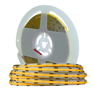 Taśma LED COB 320 chips 12V 5W 475 lm biała ciepła 3000K