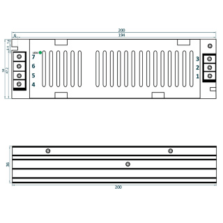 Zasilacz modułowy slim ADLER 12V 150W 12.5A napięciowy ADLS-150-12