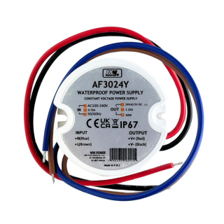 Zasilacz 24V 1.25A 30W LED dopuszkowy wodoodporny IP67 AF3024Y