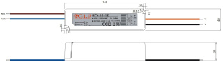 Zasilacz LED 12V 48W 4A hermetyczny IP67 GPV-50-12