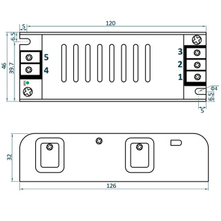 Zasilacz modułowy slim ADLER 12V 40W 3.3A napięciowy ADLS-40-12