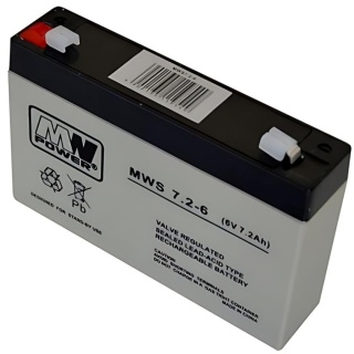 Akumulator AGM 6V 7.2Ah bezobsługowy bateria MWS 7.2-6