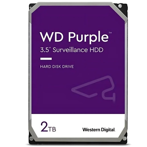 Dysk Twardy HDD 2TB SATA 3.5" Do Rejestratora Monitoringu WD PURPLE
