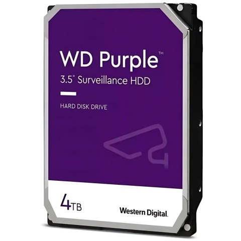 Dysk Twardy HDD 4TB SATA 3.5" Do Rejestratora Monitoringu WD PURPLE