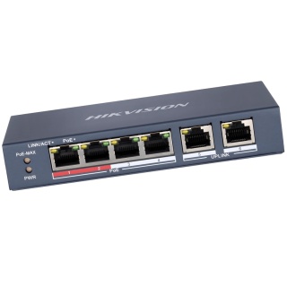 Switch POE 4 port zasilacz do kamer Hikvision DS-3E0106P-E/M