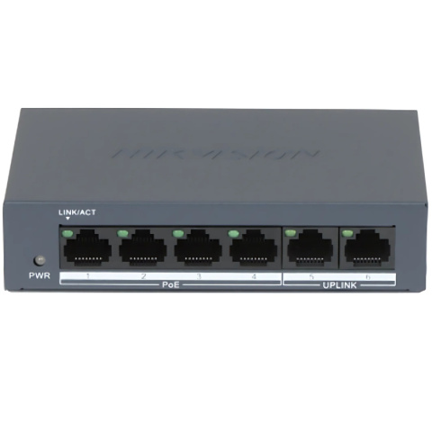 Switch POE 4 port zasilacz do kamer Hikvision DS-XS0106-P/Polish