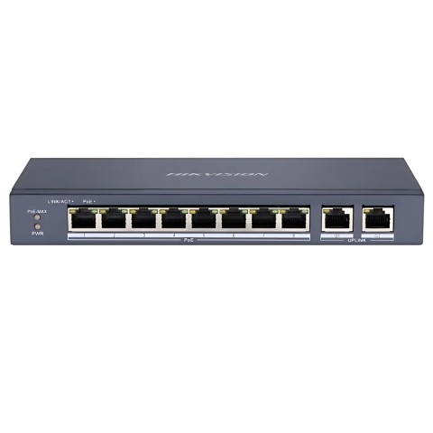 Switch POE 8 port Gigabit zasilacz do kamer Hikvision DS-3E0310P-E/M Switch POE 8 port Gigabit zasilacz do kamer Hikvision DS-3E0310P-E/M