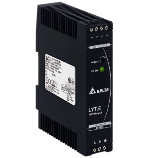 Zasilacz 12V 6.25W 75A na szynę DIN Delta regulowany DRL-12V75W1AZ