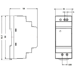 Zasilacz 15V 30W 2A LED regulowany na szynę DIN DL2-30-15-U