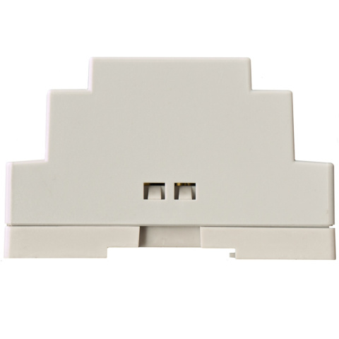 Zasilacz 15V DC 1A 15W na szynę DIN regulowany DC DIN15W15 widok z boku Zasilacz 15V DC 1A 15W na szynę DIN regulowany DC DIN15W15 widok z boku