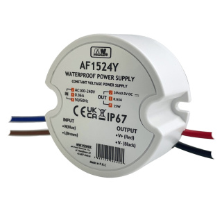 Zasilacz 24V 0.63A 15W LED dopuszkowy wodoodporny IP67 AF1524Y