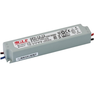 Zasilacz LED 12V 12W 1A hermetyczny IP67 GPV-12-12