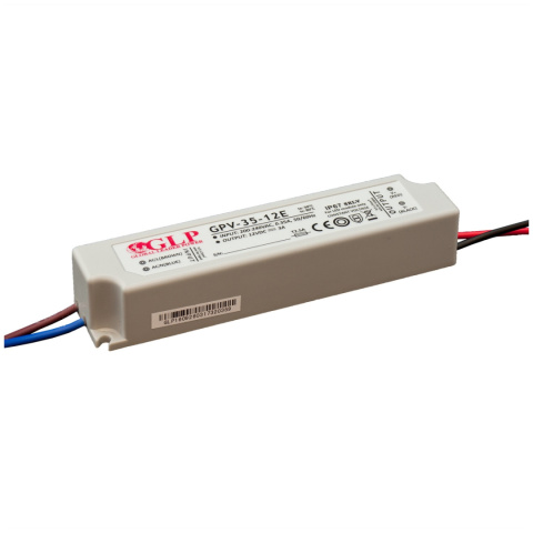 Zasilacz LED 12V 36W hermetyczny GPV-35-12E Zasilacz LED 12V 36W hermetyczny GPV-35-12E