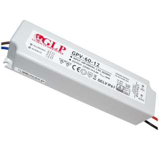Zasilacz LED 12V 60W 5A hermetyczny IP67 GPV-60-12