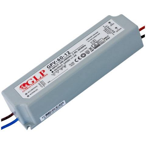 Zasilacz LED 12V 60W hermetyczny GPV-60-12 Zasilacz LED 12V 60W hermetyczny GPV-60-12