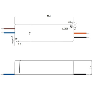 Zasilacz LED 12V 72W 6A hermetyczny IP67 GPV-75-12