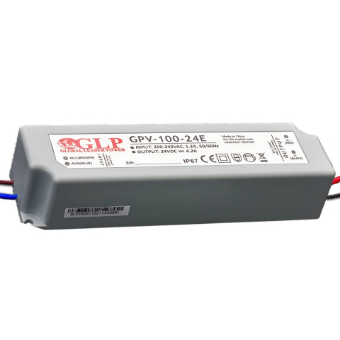 Zasilacz LED 24V 100W hermetyczny GPV-100-24E Zasilacz LED 24V 100W hermetyczny GPV-100-24E