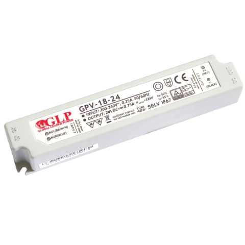 Zasilacz LED 24V 18W hermetyczny GPV-18-24 Zasilacz LED 24V 18W hermetyczny GPV-18-24