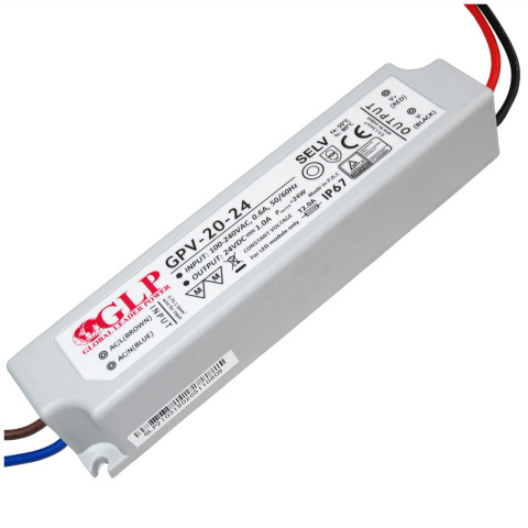 Zasilacz LED 24V 24W hermetyczny GPV-20-24 Zasilacz LED 24V 24W hermetyczny GPV-20-24