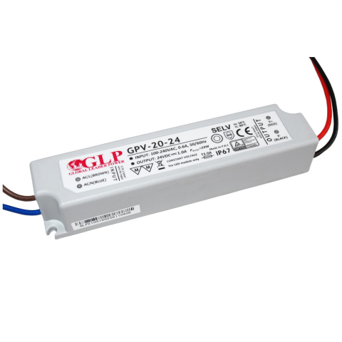 Zasilacz LED 24V 24W hermetyczny GPV-20-24 Zasilacz LED 24V 24W hermetyczny GPV-20-24