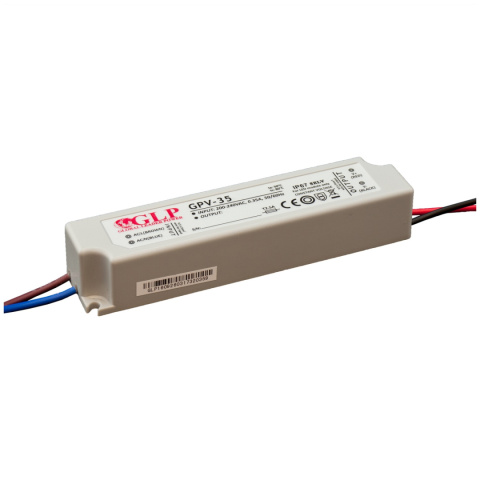 Zasilacz LED 24V 36W 1.5A hermetyczny IP67 GPV-35-24E Zasilacz LED 24V 36W 1.5A hermetyczny IP67 GPV-35-24E