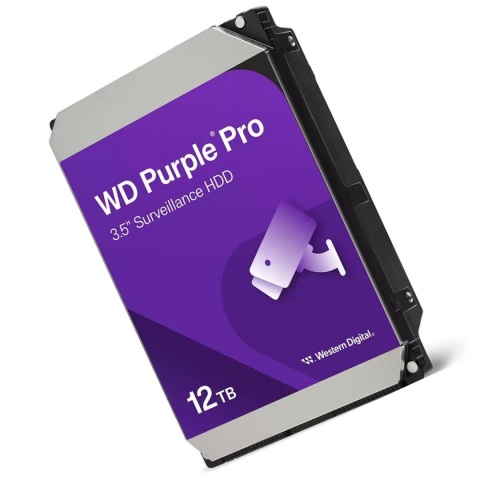 Dysk Twardy HDD 12TB SATA 3.5 cala Do Rejestratora Monitoringu WD PURPLE