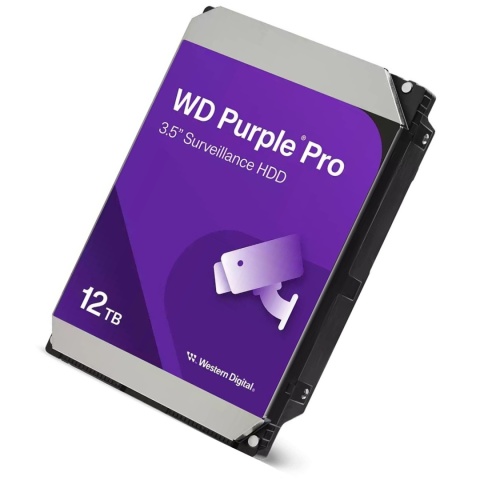 Dysk Twardy HDD 12TB SATA 3.5 cala Do Rejestratora Monitoringu WD PURPLE