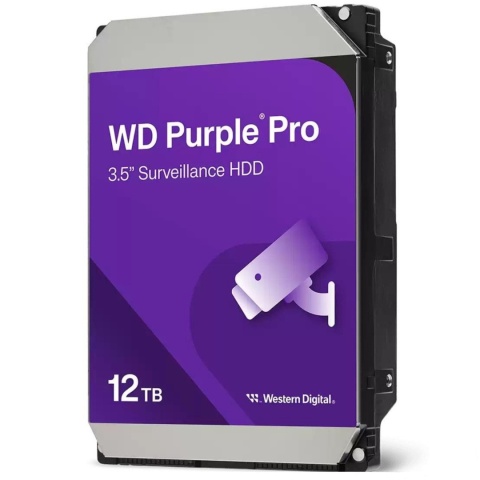 Dysk Twardy HDD 12TB SATA 3.5 cala Do Rejestratora Monitoringu WD PURPLE