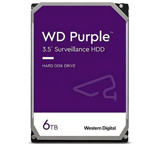 Dysk Twardy HDD 6TB SATA 3.5" Do Rejestratora Monitoringu WD PURPLE