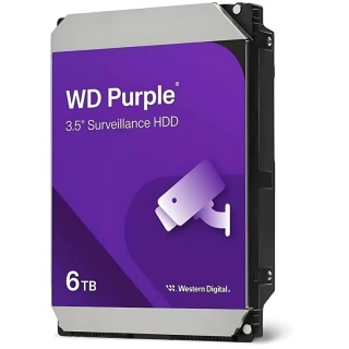 Dysk Twardy HDD 6TB SATA 3.5 cala Do Rejestratora Monitoringu WD PURPLE