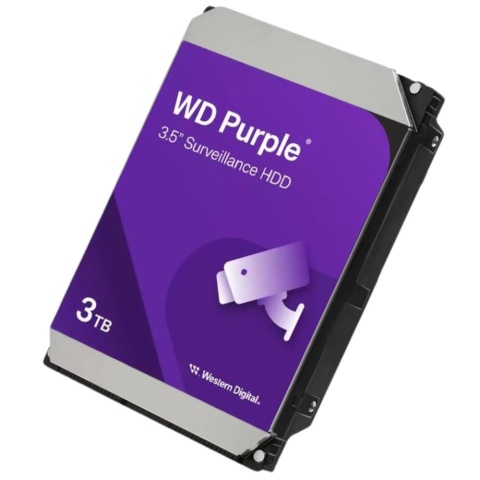 Dysk Twardy HDD 3TB SATA 3.5 cala Do Rejestratora Monitoringu WD PURPLE