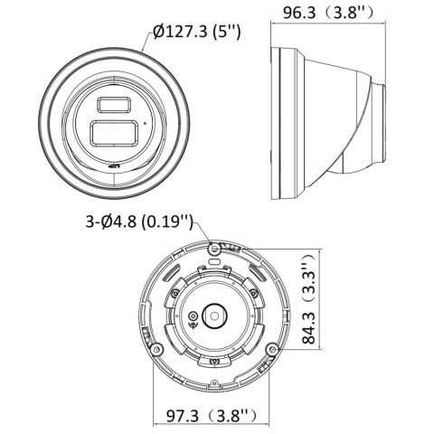 Kamera IP Hikvision AcuSense kopułkowa PoE 4Mpx DS-2CD2343G2-LI2U 2.8mm