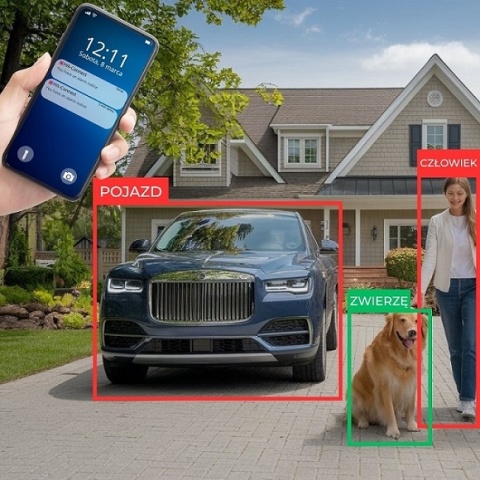 Kamera IP Hikvision ColorVu kopułkowa PoE 4Mpx DS-2CD2347G3-LIS2YU/SL 2.8mm PL wykrywanie ludzi i pojazów