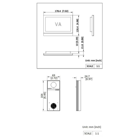 Przewodowy Zestaw Wideodomofonu IP POE Hikvision DS-KIS613-S