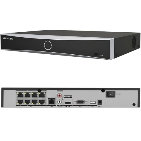 Rejestrator PoE 8 kanałowy IP Hikvision DS-7608NXI-K1/8P(D)