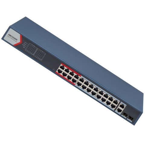 Switch POE 24 port zarządzalny Gigabit rack Hikvision DS-3E1326P-EI(B)