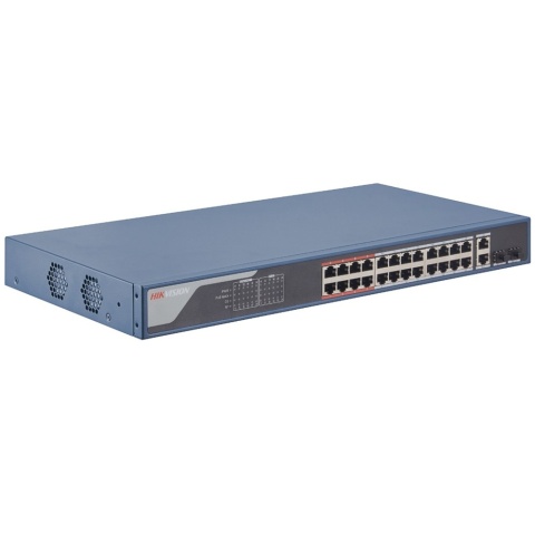 Switch POE 24 port zarządzalny Gigabit rack Hikvision DS-3E1326P-EI(B)