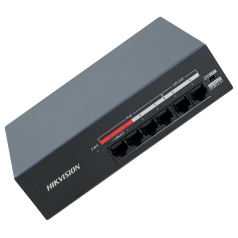 Switch POE 4 port zasilacz do kamer Hikvision DS-XS06-P