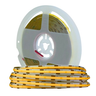 Taśma LED COB 320 chips 24V 8W 740 lm biała ciepła 3000K