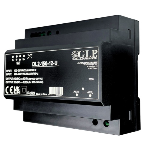 Zasilacz 12V 135.6W 11.3A LED regulowany na szynę DIN DL2-150-12-U