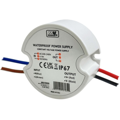 Zasilacz 24V 2.5A 60W LED dopuszkowy wodoodporny IP67 AF6024Y
