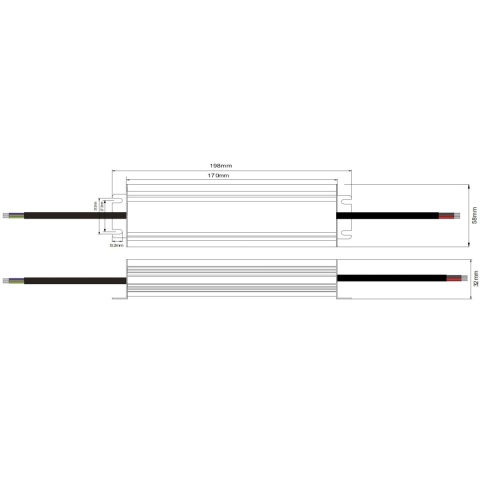 Zasilacz LED 12V 150W 12.5A hermetyczny IP67 ADWS-150-12