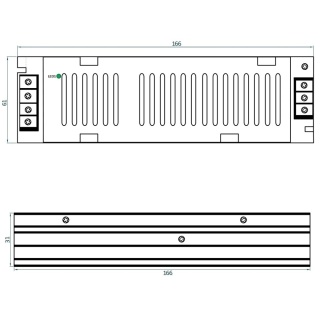 Zasilacz modułowy slim ADLER 12V 150W 12.5A napięciowy ADLS-150-12